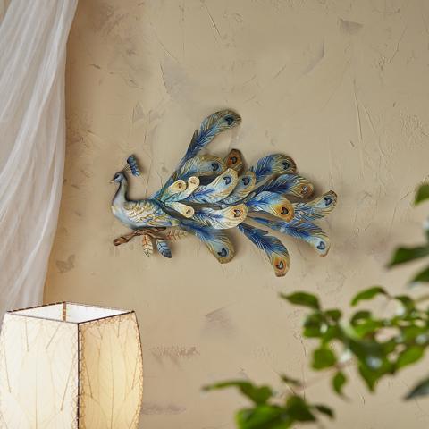 Peacock Metal Wall Decor