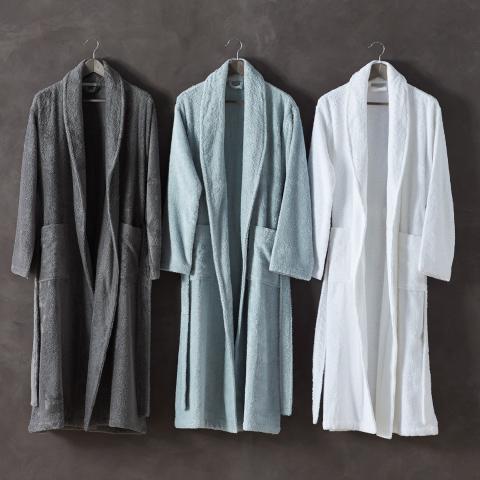 Organic Bath Robe for Women and Men, Unisex Robe